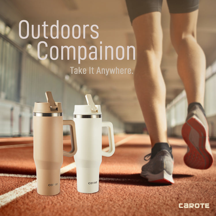 CAROTE Insulated Tumbler with Lid and Straw, Stainless Steel Insulated tumblers,Insulated Water Bottle, 40Oz