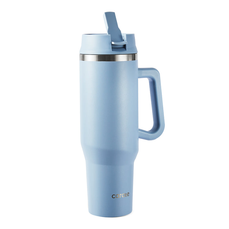 CAROTE Insulated Tumbler with Lid and Straw, Stainless Steel Insulated tumblers,Insulated Water Bottle, 40Oz
