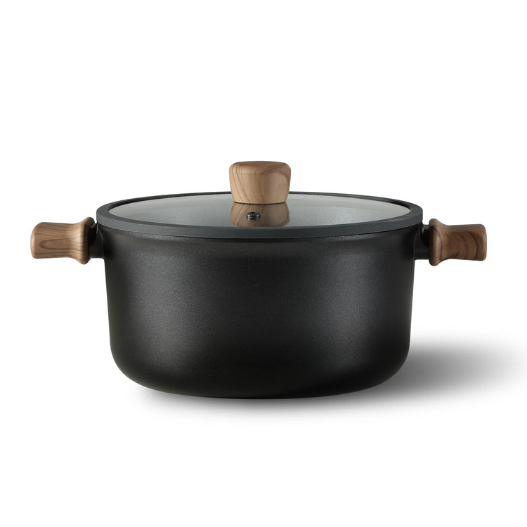 CAROTE Nonstick Soup Pot With Lid, 4.5Qt Non Stick StockPot Large Cooking Pot with Lid, Titanium - containing Soup Pot, Induction Compatible, PFOA/PFOS Free