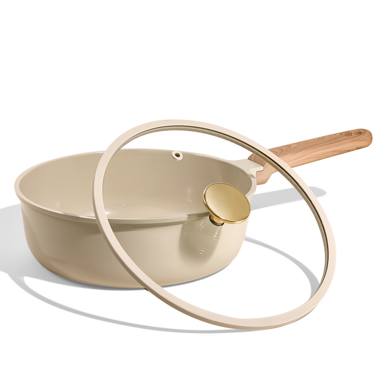 Carote9.5 Inch Nonstick Frying Pan with Bakelite Handle, Oven & Induction Safe Skillet,Ceramic Coating cookware