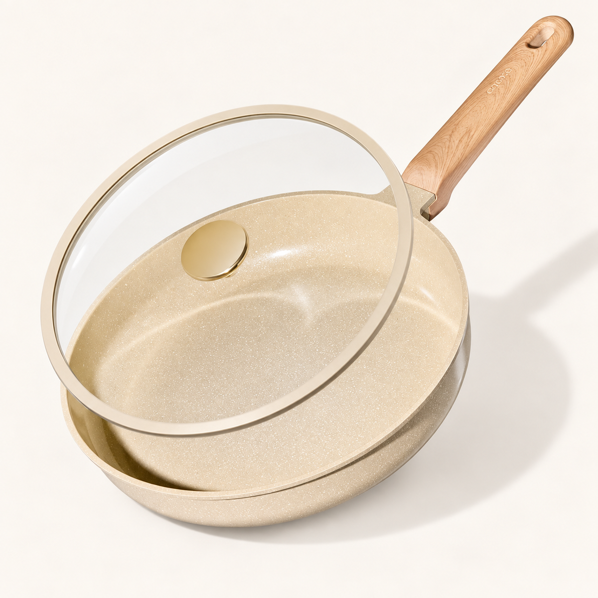 10 Inch Ceramic Nonstick Frying Pan with Glass Lid