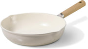CAROTE 10" Ceramic Frying Pan Skillet, Non Stick Skillet Chef's Pan, Healthy & PFOA/PFAS Free, Induction-Compatible, Taupe