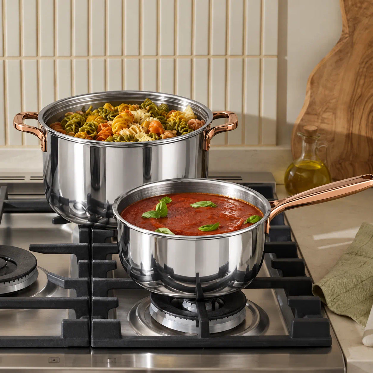 HexaForge Stainless Steel Cookware Set