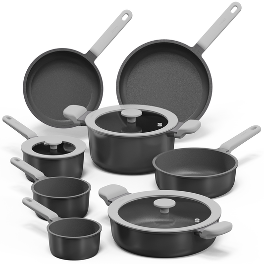 CAROTE 11pcs Pots and Pans Set Non Stick, Premium Cooking sets, Kitchen cookwares, Induction cookware set, Pot and Pan, Kitchen Essentials