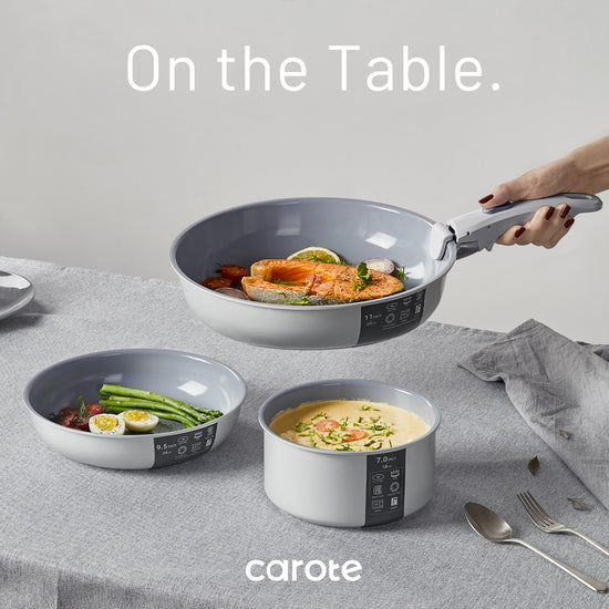 This Carote cookware set has detachable handles to save space — and it's  nearly 50% off