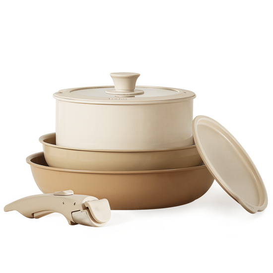 6pcs Pots and Pans Set, Nonstick Cookware Set Detachable Handle