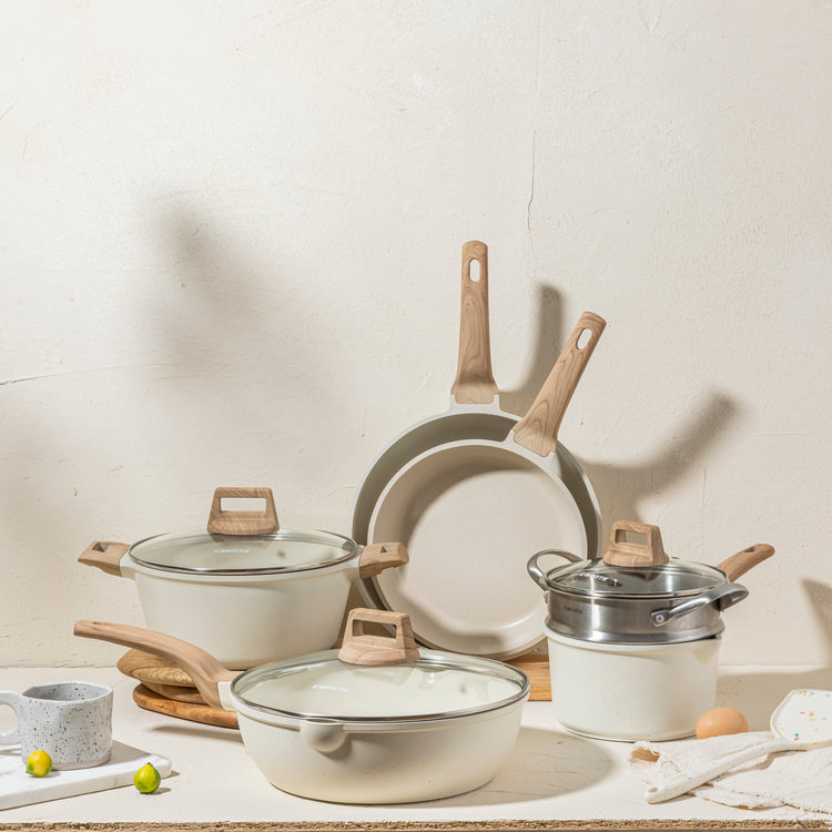 Carote Granite Nonstick Cookware Sets, 10 Pcs Pots and Pans Set Nonsti –  USA HOME GOODS