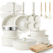 Cream detachable Cookware set - 33 pcs