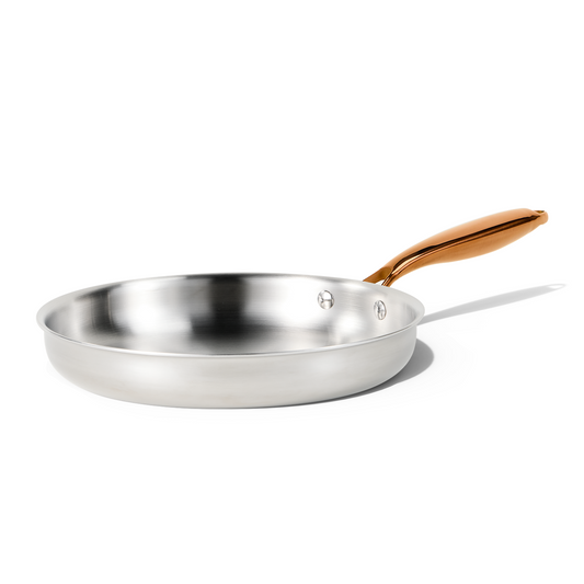 CAROTE 10" Classic Stainless Steel Frying Pan, Fry Pan Egg Pan Omelet Pans