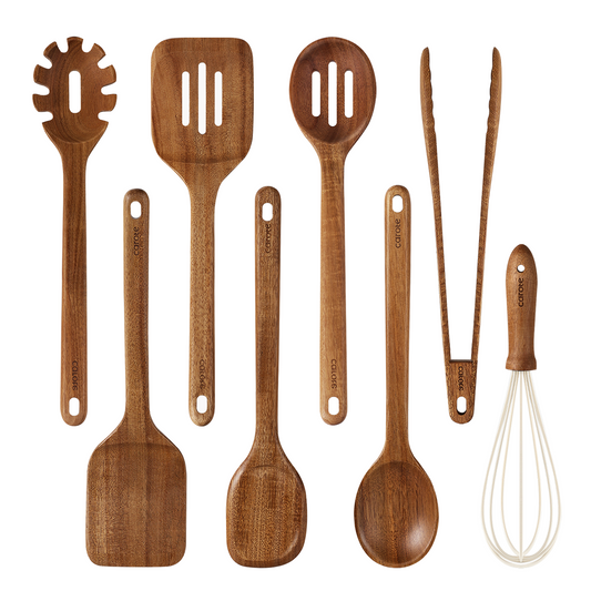Carote 8pcs wooden utensil set