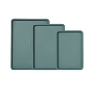 CAROTE 3-Piece Baking Pan Set - Bakeware Set, Baking Sheet Set Including 13 Inch 15 Inch 17 Inch Sheet Pan, Cookie Sheet for Baking, Deep Olive Green