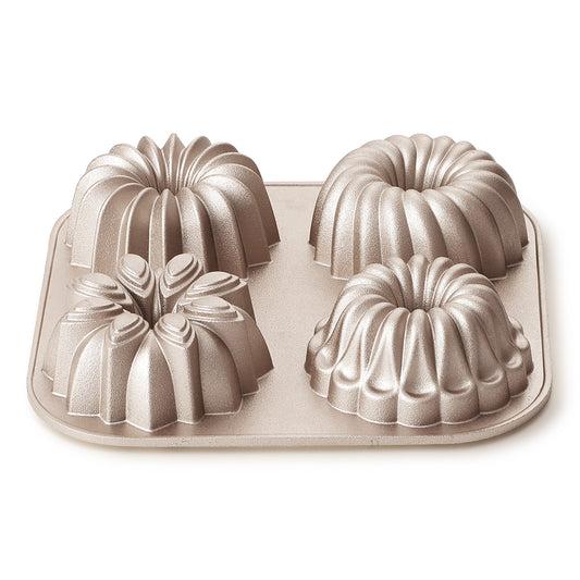 CAROTE Nonstick Fluted Cake Pans, Bake Unique Cakes, Non-stick Coating Easy Release (Multi-Shape Cake Pan)