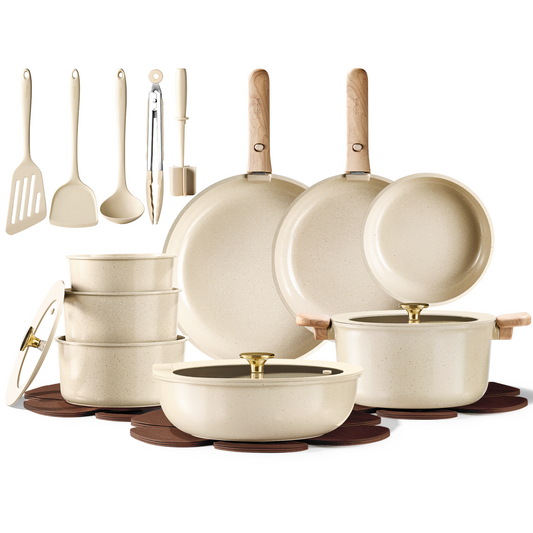 Carote 25pcs Ceramic Cookware Set
