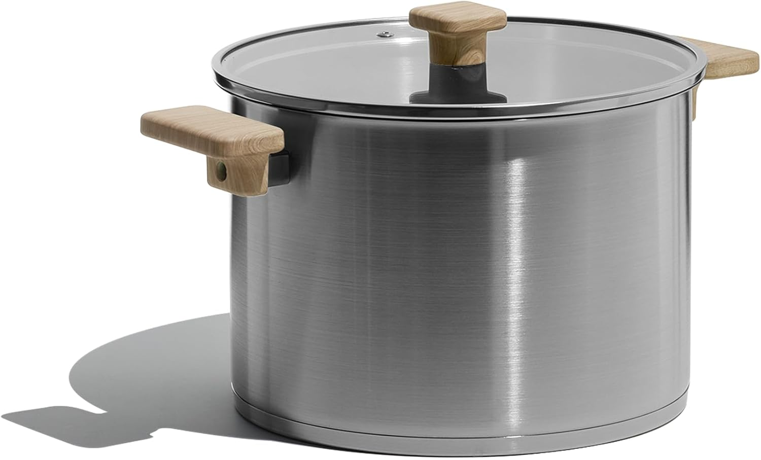 CAROTE Stainless Steel Stock Pot - 8 Quart Heavy Duty Induction Cooking Pot with Visible Lid for Pasta, Soup, Spaghetti, Bottom Big Stockpot, Deep Cookware for Canning, Boiling, Simmer