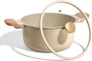 Carote 4.5 QT Stock Pot with Lid, Ceramic Nonstick Soup Pot, Induction Compatible, Easy to Clean, Oatmeal