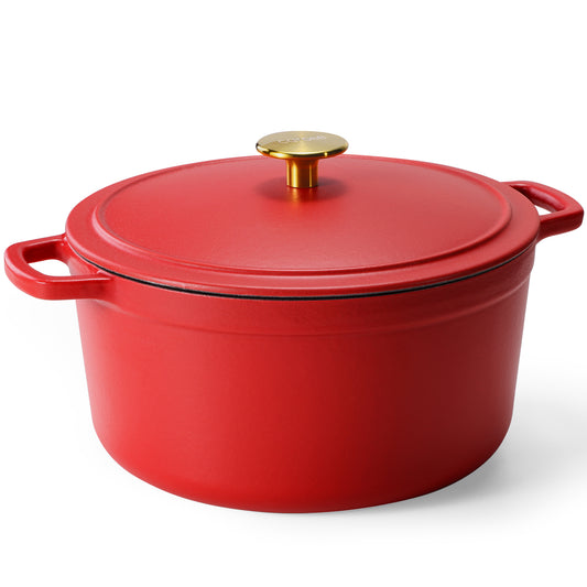 CAROTE dutch oven，big pot with large capacity red