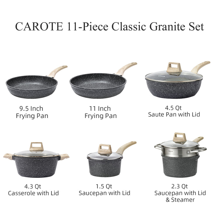 Carote Classic Granite 1011 Pcs Cookware Set